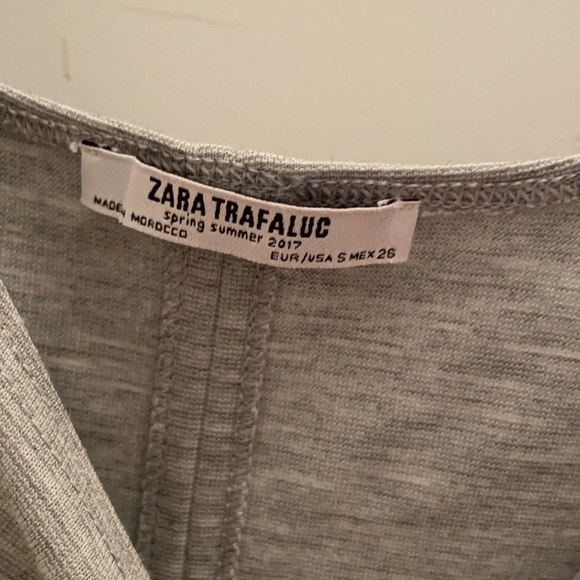 Mid length grey fitted Zara dress - Picture 5 of 5